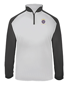 Badger - Ultimate SoftLock™ Sport Quarter-Zip Pullover - Embroidery-White/Graphite